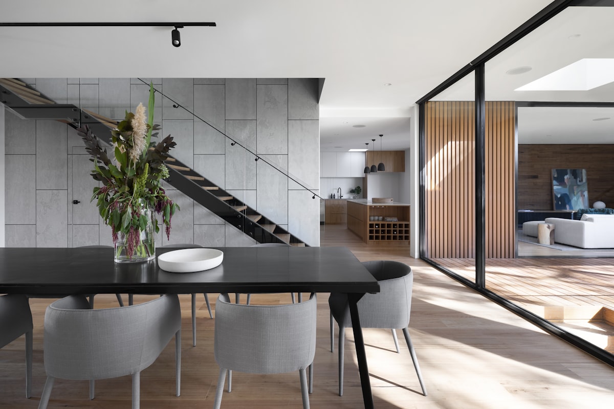 Khadim wood-grain porcelain tile interior