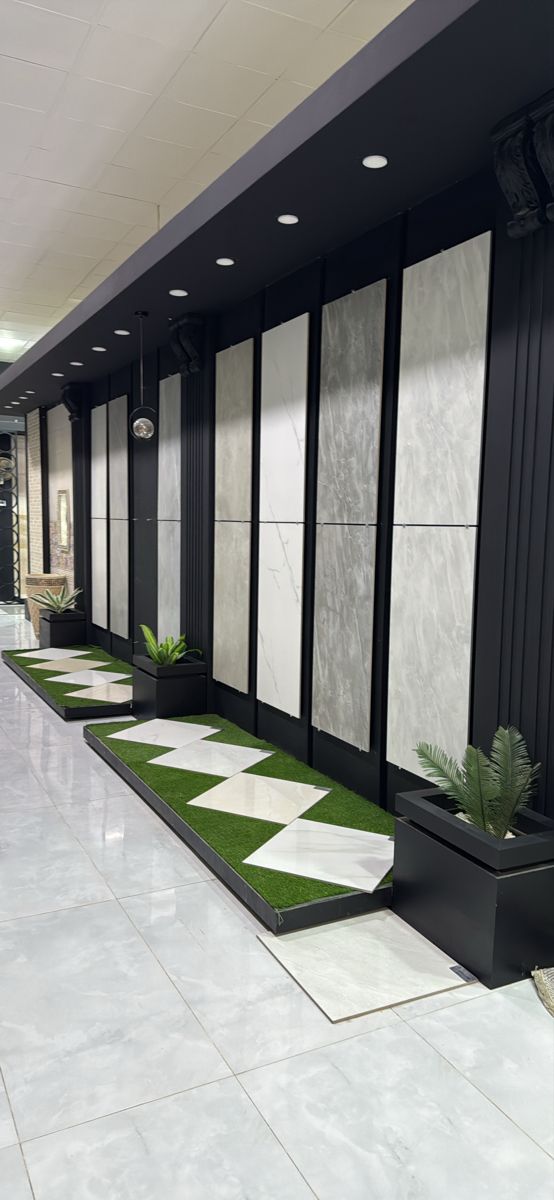 Premium design center with large-format porcelain displays